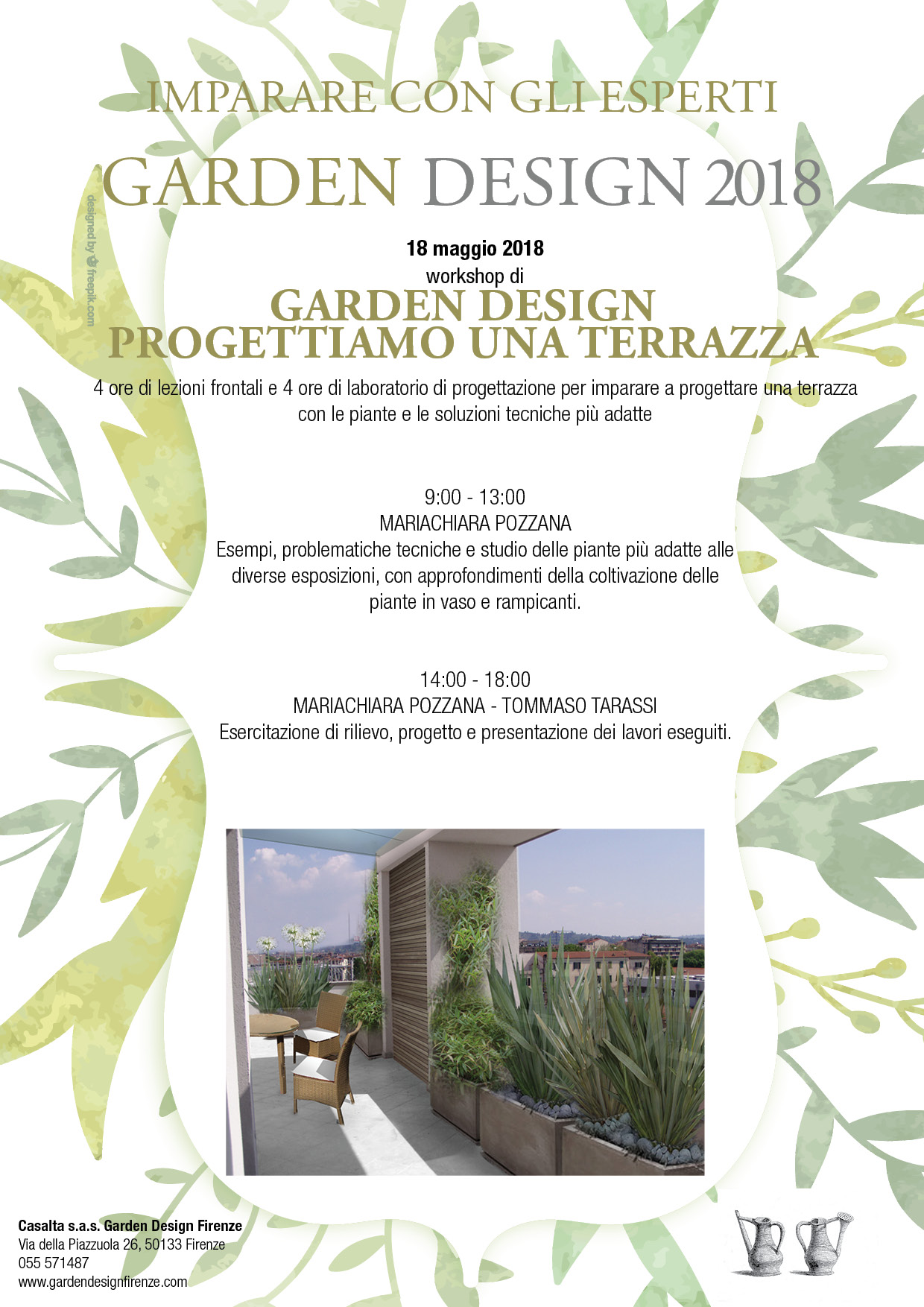 Programma dei corsi garden design firenze Garden design corsi